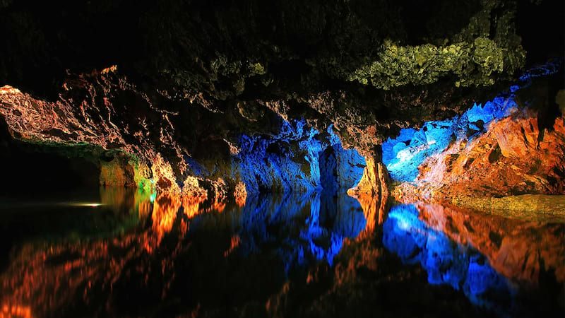 Alisadr Cave one of the most special cave in middle east with calcareous columns